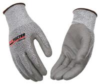 43Y014 Cut Resistant Gloves, Gray, L, PR