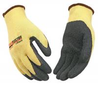 43Y017 Cut Resistant Gloves , Yellow/Black, L, PR
