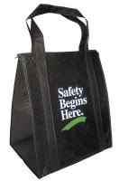 43Y443 Insulated Tote Bag, Black, 13 x 15 in