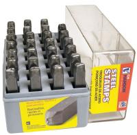 43Y627 Letter Set, 1/8 In. H, Steel