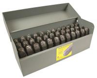 43Y643 Letter and Number Set, 1/4 In. H, Steel