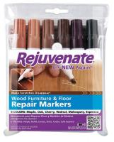 43Y670 Wood Repair Marker Kit, 6 Colors, Pk 12
