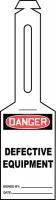 43Z177 Loop n Strap Danger Tag, 5.25 x3.25, PK 25