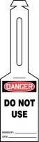 43Z178 Loop n Strap Danger Tag, 5.25 x3.25, PK 25