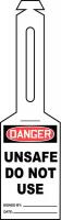 43Z180 Loop n Strap Danger Tag, 5.25 x3.25, PK 25