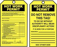 43Z224 Permit Tag By The Roll, 6-1/4 x 3, PK 100