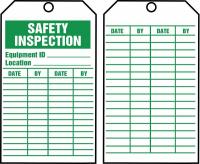 43Z232 Inspection Tag, Roll, 6-1/4 x 3, PK 100