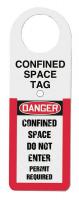 43Z254 Status Alert Tag Holder, 12 x 4-1/2