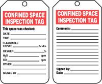 43Z313 Inspection Tag, 5-3/4 x 3-1/4, PK 25