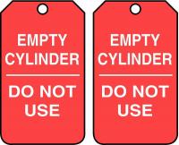 43Z328 Cylinder Tag, 5-3/4 x 3-1/4, PK 25
