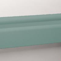 43Z474 3 pc., Wall Rail, Vinyl, Teal, 144In