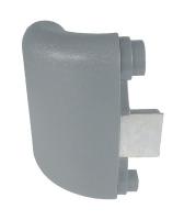 43Z693 Handrail Inside Corner, Silver-Gray