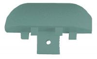 43Z882 End Cap, Teal, 2-15/16 x 1In