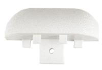 43Z883 End Cap, Linen White, 2-15/16 x 1In