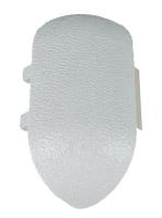 43Z889 Outside Corner, Silver-Gray, 2-15/16 x 1In