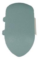 43Z890 Outside Corner, Teal, 2-15/16 x 1In