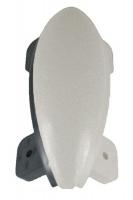 43Z956 Outside Corner, Linen White, 5 x 1-1/16In