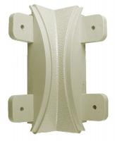 43Z958 Inside Corner, Ivory, 5 x 1-1/16In