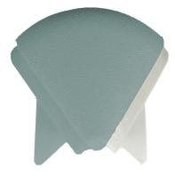 44A004 Outside Corner, Teal, 4-1/8In