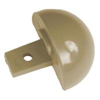 44A009 End Cap, Tan, 1-1/8 x 1-1/16In