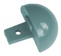 44A013 End Cap, Teal, 1-1/8 x 1-1/16In