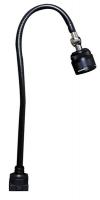 44C449 Task Light, LED, Gooseneck, Blk, 10D, 27InArm