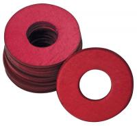 44C509 Grease Fitting Washer, 1/4 In., Red, PK25