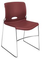 44C815 Stacking Chair, Mulberry, PK 4