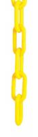 44F763 Plastic Chain, Yellow, 1-1/2 In x 50 ft