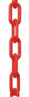 44F765 Plastic Chain, Red, 1-1/2 In x 50 ft