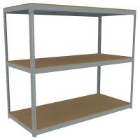 44P242 Boltless Shelving, 84x42, Particleboard