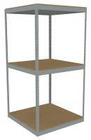 44P262 Boltless Shelving, 42x42, Particleboard
