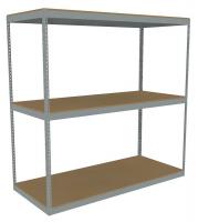 44P303 Boltless Shelving, 96x30, Particleboard