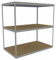 44P296 Boltless Shelving, 84x42, Particleboard