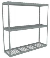 44P408 Boltless Shelving, Starter, 96x18, Wire