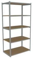 44P628 Boltless Shelving, 42x24, Particleboard