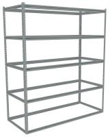 44P934 Boltless Shelving, Starter, 60x24, 5 Shelf