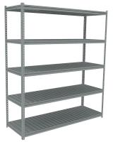 44R077 Boltless Shelving, Starter, 60x24, Steel