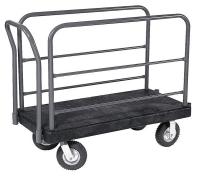 44U455 Platform Truck, 30x60, Rubber Wheel