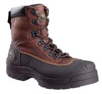 45H532 Work Boots, Stl, Mn, 9-1/2, Tan, PR