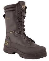 45H575 Work Boots, Stl, Mn, 8-1/2, Blk, PR