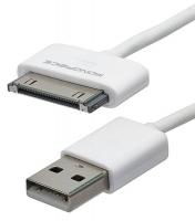 45H724 Charger/Sync Cable, 3 ft., White