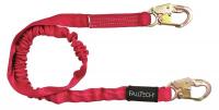 45J073 Lanyard, 1 Leg, Polyester, Red
