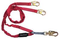 45J074 Lanyard, 2 Leg, Polyester, Red