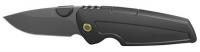 45J109 Folding Knife, Fine, Drop, 5-15/16 in, Blk