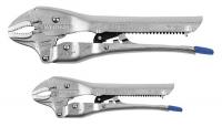 45J137 Curved Jaw Locking Plier Set, Plain, 2 Pc