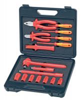 45J345 Insulated Tool Set, Electrical, 17 Pc