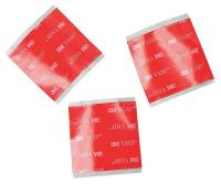 45J882 Double Coated Tape, 1-1/2 x 1-1/2In, PK100