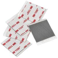 45J974 Double Coated Tape, 1-1/2 x 1-1/2In, PK 5