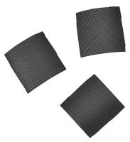 45K723 Sew on Antislip Tape, Black, 4 In x 4 In